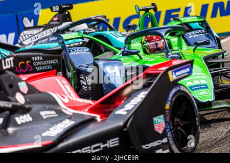 New York, États-Unis. 17th juillet 2022. 04 FRIJNS Robin (nld), Envision Racing, Audi e-tron FE07, action lors de l'ePrix de New York 2022, rencontre 8th du Championnat du monde de Formule E ABB FIA 2021-22, sur le circuit de Brooklyn Street de 14 juillet à 17, à New York, Etats-Unis d'Amérique - photo Bastien Roux / DPPI crédit: DPPI Media/Alay Live News Banque D'Images