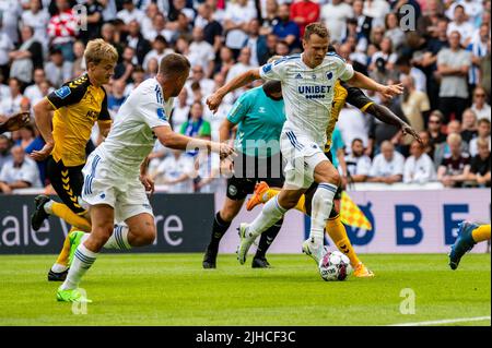 Copenhague, Danemark. 17th juillet 2022. Viktor Claesson (7) du FC Copenhague vu lors du match Superliga de 3F entre le FC Copenhague et AC Horsens à Parken à Copenhague. (Crédit photo : Gonzales photo/Alamy Live News Banque D'Images