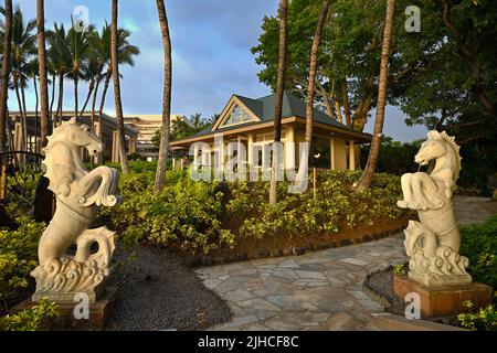 Le Hilton Waikoloa Hotels & Resort, Kailua-Kona HI Banque D'Images