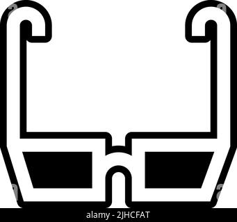 Lunettes de soleil super-héros . Illustration de Vecteur