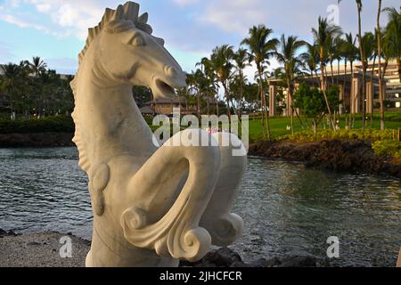 Le Hilton Waikoloa Hotels & Resort, Kailua-Kona HI Banque D'Images