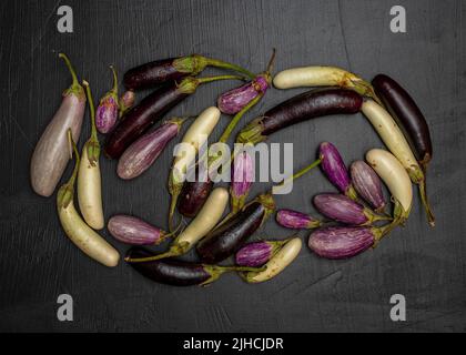 Aubergine et aubergine de conte de fées Banque D'Images