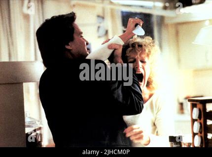 MICHAEL DOUGLAS, GLENN CLOSE, Fatal Attraction, 1987 Banque D'Images