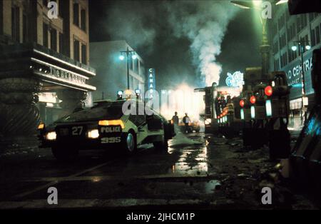 Scène de rue futuriste, Blade Runner, 1982 Banque D'Images