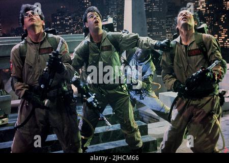 DAN Aykroyd, Harold Ramis, Ernie Hudson, Bill Murray, Ghostbusters, 1984 Banque D'Images