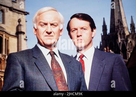 JOHN THAW, KEVIN WHATELY, Inspecteur Morse, 1987 Banque D'Images