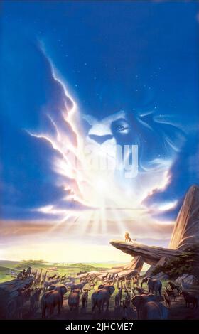 L'affiche de film, The Lion King, 1994 Banque D'Images