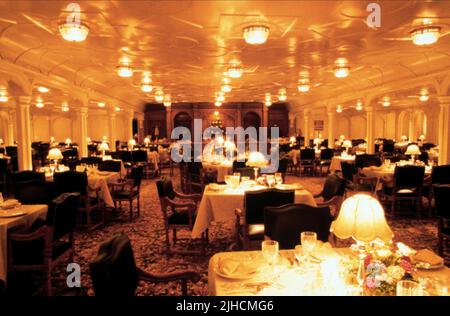 SCÈNE DE TABLE DE DÎNER, TITANIC, 1997 Banque D'Images