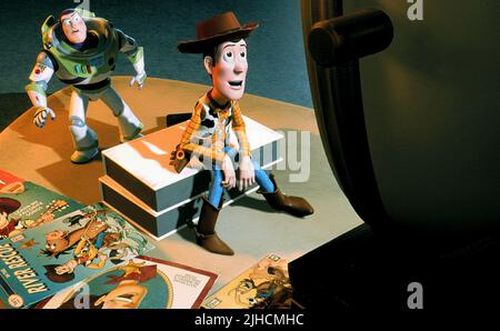 BUZZ L'éclair, Woody, TOY STORY 2, 1999 Banque D'Images