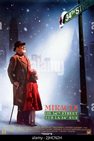 RICHARD ATTENBOROUGH, BOY, l'AFFICHE DE MIRACLE DANS LA 34E RUE, 1994 Banque D'Images