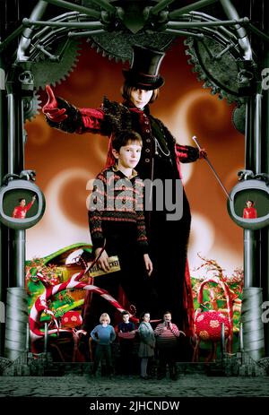 FREDDIE HIGHMORE, Johnny Depp, Charlie et la chocolaterie, 2005 Banque D'Images