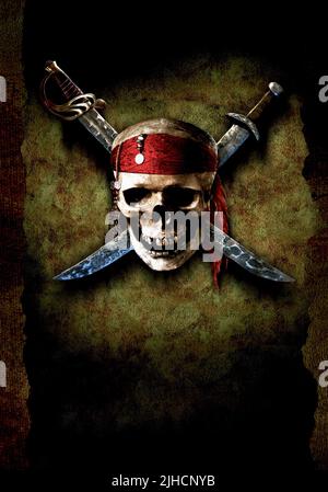 Crâne, croiser le fer, PIRATES DES CARAÏBES : LA MALÉDICTION DU BLACK PEARL, 2003 Banque D'Images