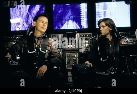 BRUCE GREENWOOD, Hilary Swank, le CORE, 2003 Banque D'Images