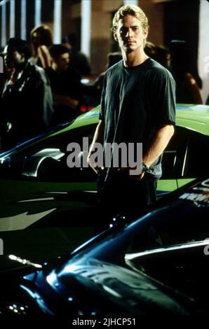 PAUL WALKER, LE RAPIDE ET LE furieux, 2001 Banque D'Images