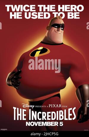 BOB PARR AKA MONSIEUR incroyable, les indestructibles, 2004 Banque D'Images