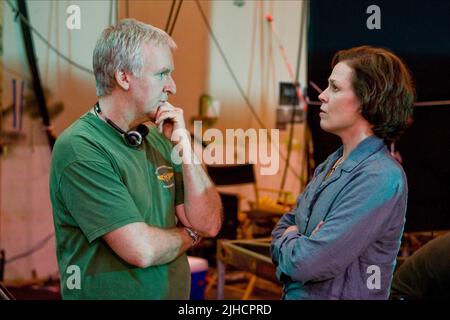 SIGOURNEY WEAVER, JAMES CAMERON, avatar, 2009 Banque D'Images