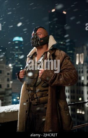 TOM HARDY, THE DARK KNIGHT RISES, 2012 Banque D'Images