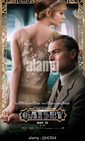 CAREY MULLIGAN, leonardo dicaprio POSTER, Gatsby le Magnifique, 2013 Banque D'Images