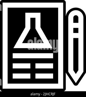 Rapport de biochimie . Illustration de Vecteur