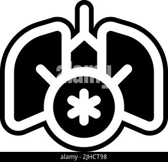 Coronavirus symptômes poumons . Illustration de Vecteur