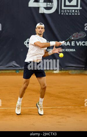 Vérone, 17th juillet 2022 - ATP Challenger tour - Internazionali tennis Città di Verona - finale du match entre Pedro Cachin et Francesco Maestrelli Banque D'Images