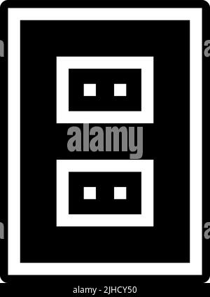 Accueil salon prise . Illustration de Vecteur