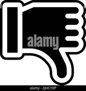 L'interaction n'aime pas . Illustration de Vecteur