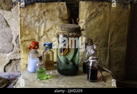 Détail de sorcellerie et magie noire, superstition Banque D'Images