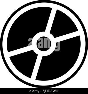 Disque d'ordinateur et de jeu . Illustration de Vecteur