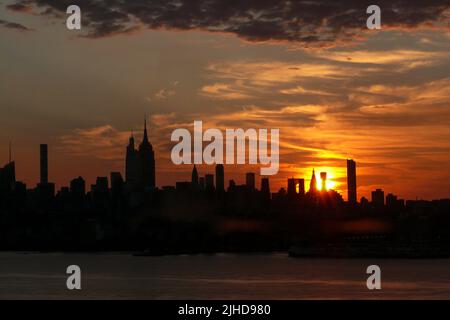 NYC Sunrise Banque D'Images