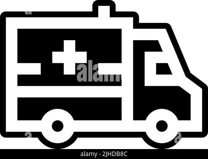 Ambulance en marche . Illustration de Vecteur