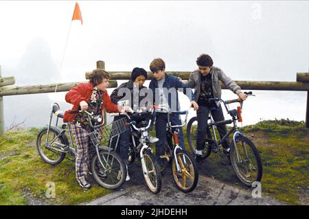 JEFF COHEN, JONATHAN KE QUAN, Sean Astin, COREY FELDMAN, LES GOONIES, 1985 Banque D'Images