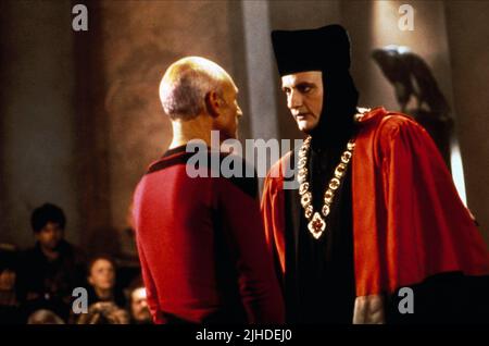PATRICK STEWART, JOHN DE LANCIE, STAR TREK : THE NEXT GENERATION, 1987 Banque D'Images