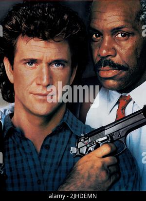 MEL GIBSON, Danny Glover, l'Arme fatale 2, 1989 Banque D'Images