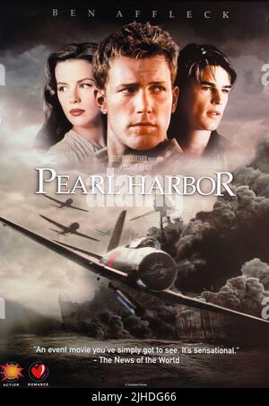 KATE BECKINSALE, Ben Affleck, JOSH HARTNETT, POSTER, PEARL HARBOR, 2001 Banque D'Images