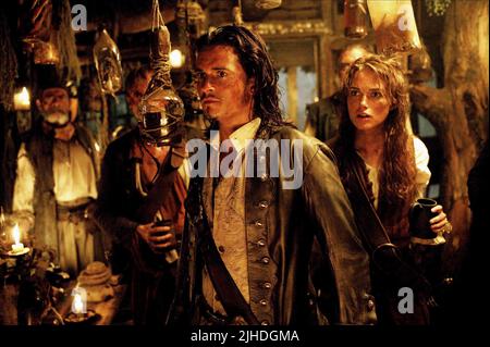 ORLANDO BLOOM, Keira Knightley, PIRATES OF THE CARIBBEAN : DEAD MAN'S CHEST, 2006 Banque D'Images