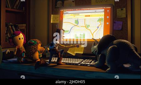 DOLLY, M. PRICKLEPANTS, WOODY, TOY STORY 3, 2010 Banque D'Images