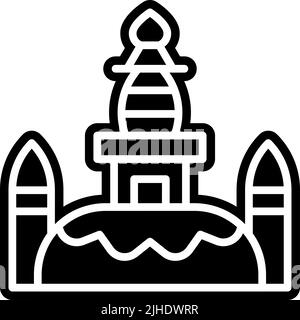 Temples swayambhunath . Illustration de Vecteur