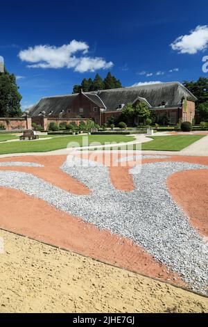 Jardins formels, Tredegar House NT Banque D'Images