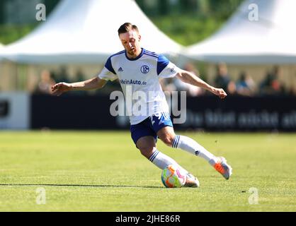 Firo : football: Football: 07/17/2022 1st Bundesliga, saison 2022/2023 Test match, FC Schalke 04 - FC Augsburg Tobias Mohr, FC Schalke 04, S04, Schalke, single action, Banque D'Images