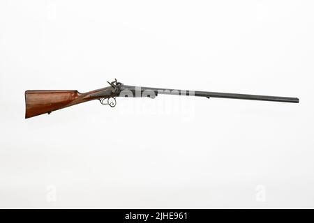 Ancien fusil à double corps pour cartouches d'aiguille Banque D'Images
