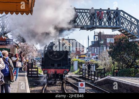 Sheringham, BR-9F-92203 Locamotive « Black Prince » North Norfolk Railway – The Poppy Line, East Anglia, Angleterre, Royaume-Uni Banque D'Images