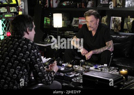 Rock 'n Roll année : 2017 France Directeur : Guillaume Canet Guillaume Canet, Johnny Hallyday Banque D'Images