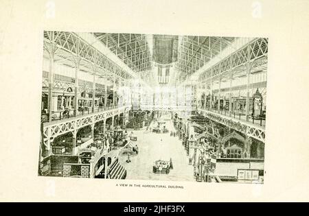 Intérieur du bâtiment agricole exposition colombienne du monde Chicago 1893 de Factory and Industrial Management Magazine Volume 6 1891 Éditeur New York [etc.] McGraw-Hill [etc.] Banque D'Images