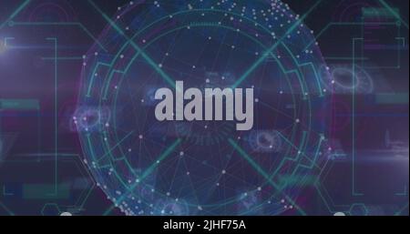 Image du traitement des données financières dans le monde entier Banque D'Images