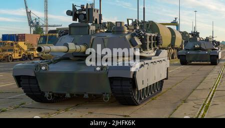 M1A2 RÉSERVOIR ABRAMS SEPv3 Banque D'Images