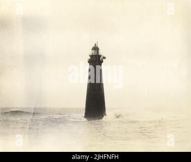 Massachusetts - Minots Ledge. Station de lumière de Minots Ledge, Massachusetts. Banque D'Images