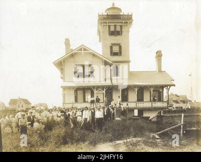 New Jersey - Hereford Inlet. Hereford Inlet Light Station, New Jersey. Vue de l'est. Banque D'Images