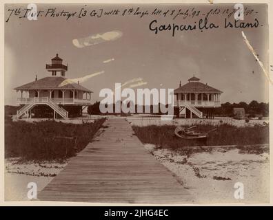 Floride - Île Gasparilla. Gasparilla Island Light Station, Floride. Banque D'Images