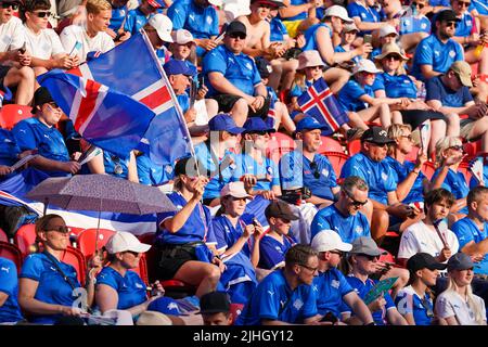 ROTHERHAM, ROYAUME-UNI - JUILLET 18 : lors du match EURO 2022 des femmes de l'UEFA entre l'Islande et la France au stade de New York sur 18 juillet 2022 à Rotherham, Royaume-Uni (photo de Joris Verwijst/Orange Pictures) Banque D'Images